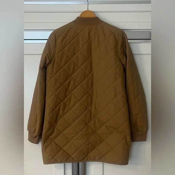 The North Face Cuchillo Parka Tan Aviator Jacket Size Small - Picture 6 of 10